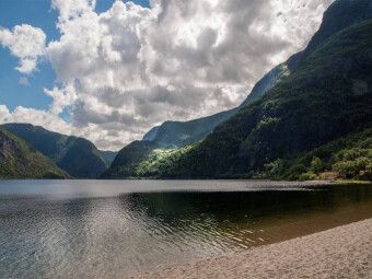 Produktbild: CALVENDO Puzzle Der Eidfjordvatnet | 1000 Teile Lege-Gr&ouml;&szlig;e 64x48cm Foto-Puzzle f&uuml;r gl&uuml;ckliche Stunden