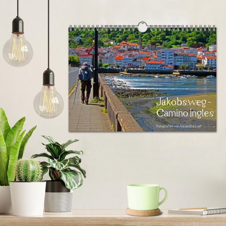 Produktbild: Jakobsweg - Camino Ingles (Wandkalender 2026 DIN A4 quer), CALVENDO Monatskalender