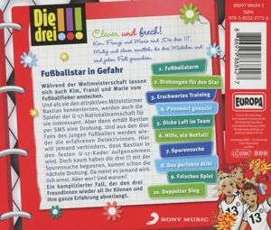 Produktbild: Die drei !!! 24. Fu&szlig;ballstar in Gefahr (drei Ausrufezeichen)