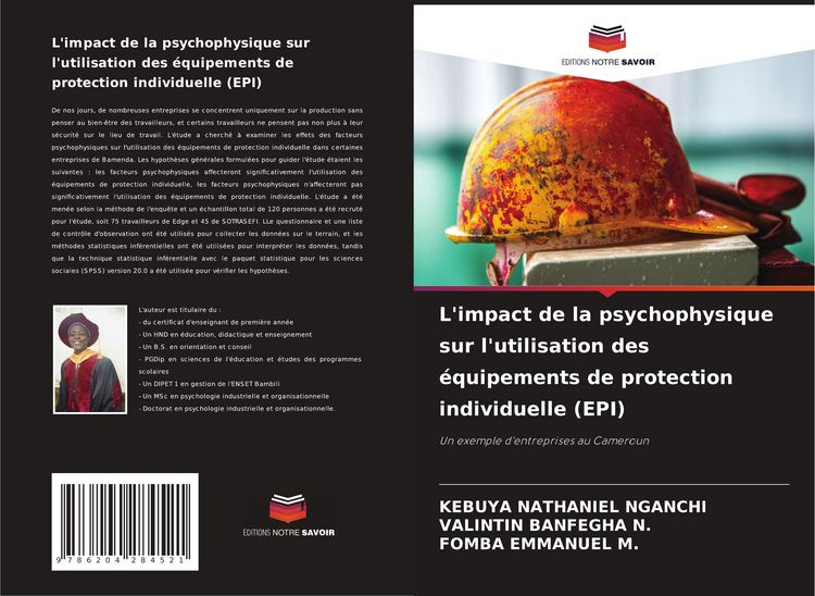 Produktbild: L'impact de la psychophysique sur l'utilisation des &eacute;quipements de protection individuelle (EPI)
