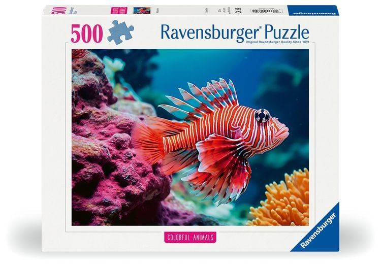 Produktbild: Erwachsenenpuzzle "Colorful Animals" 500 Teile - Rotfeuerfisch