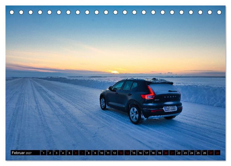 Produktbild: Lulea - Wintertraum in Schwedisch Lappland (Tischkalender 2027 DIN A5 quer), CALVENDO Monatskalender