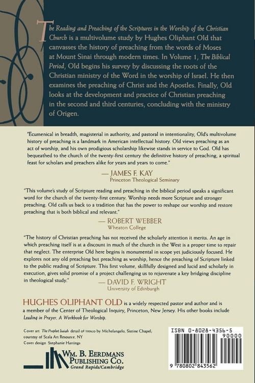 Produktbild: The Reading and Preaching of the Scriptures in the Worship of the Christian Church, Volume 1