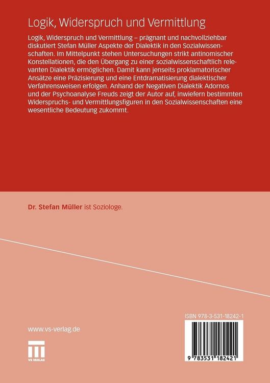 Produktbild: Logik, Widerspruch und Vermittlung