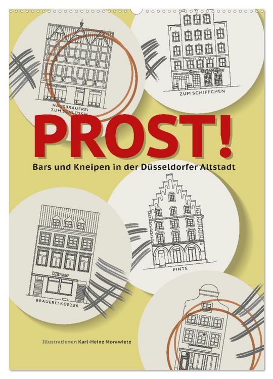 Produktbild: PROST! Bars und Kneipen in der D&uuml;sseldorfer Altstadt (Wandkalender 2026 DIN A2 hoch), CALVENDO Monatskalender