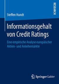 Produktbild: Informationsgehalt von Credit Ratings
