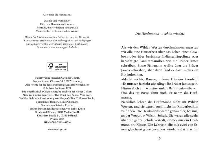 Produktbild: Vorsicht, die Herdmanns schon wieder / Herdmanns Band 3