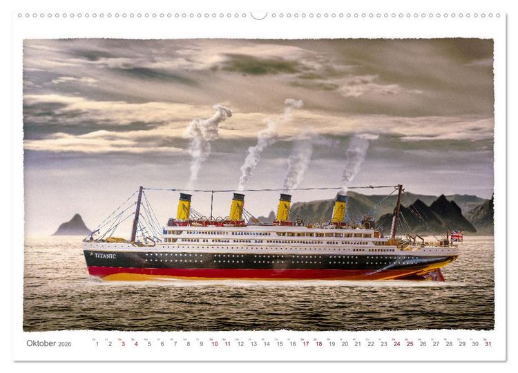 Produktbild: Modellschiffe in Szene gesetzt. (hochwertiger Premium Wandkalender 2026 DIN A2 quer), Kunstdruck in Hochglanz