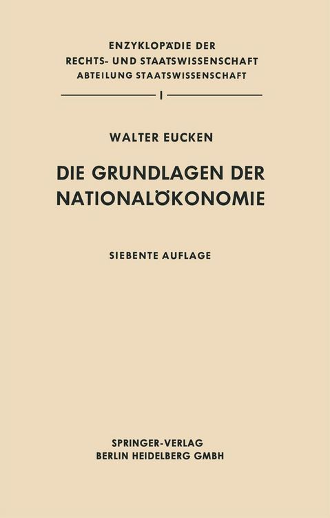 Produktbild: Die Grundlagen der National&ouml;konomie