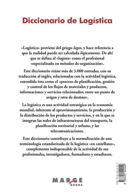 Produktbild: Diccionario de log&iacute;stica