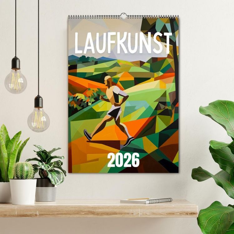 Produktbild: Laufkunst. (Wandkalender 2026 DIN A2 hoch), CALVENDO Monatskalender