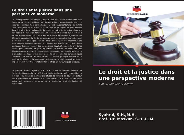 Produktbild: Le droit et la justice dans une perspective moderne
