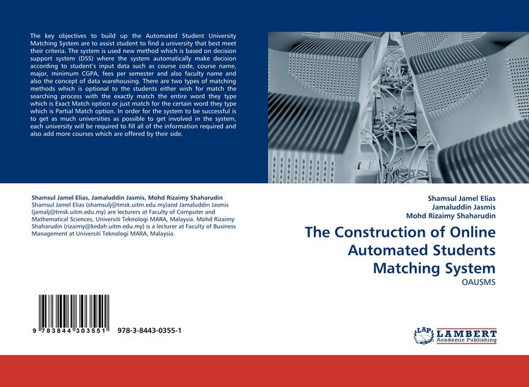 Produktbild: The Construction of Online Automated Students Matching System