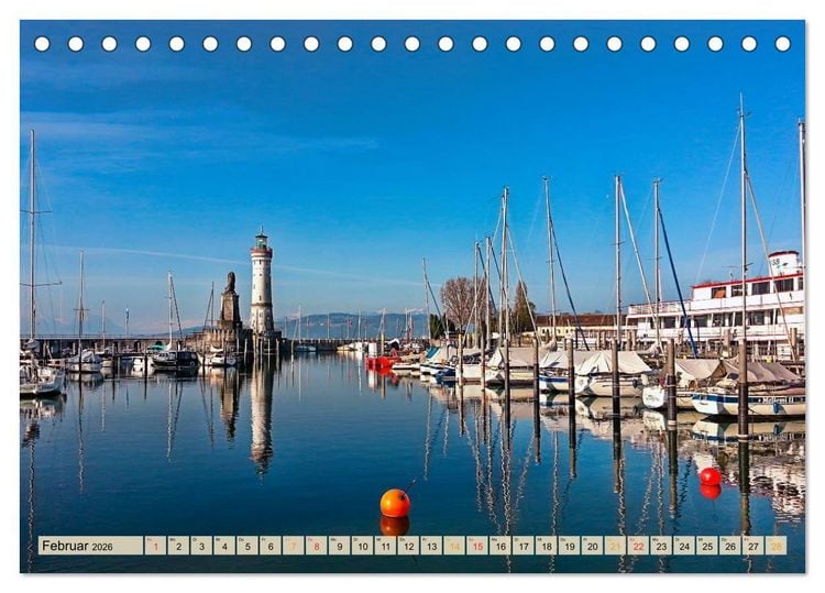 Produktbild: Sch&ouml;ne H&auml;fen in Deutschland von Greetsiel bis Lindau (Tischkalender 2026 DIN A5 quer), CALVENDO Monatskalender