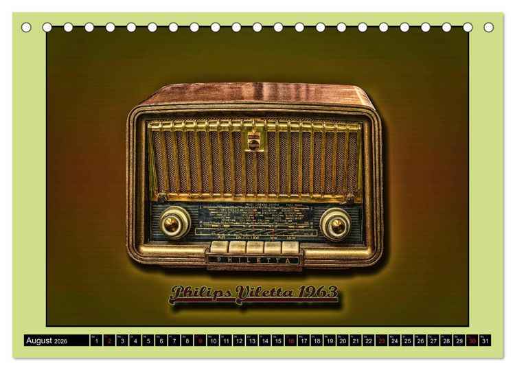 Produktbild: RADIO LEGENDEN (Tischkalender 2026 DIN A5 quer), CALVENDO Monatskalender