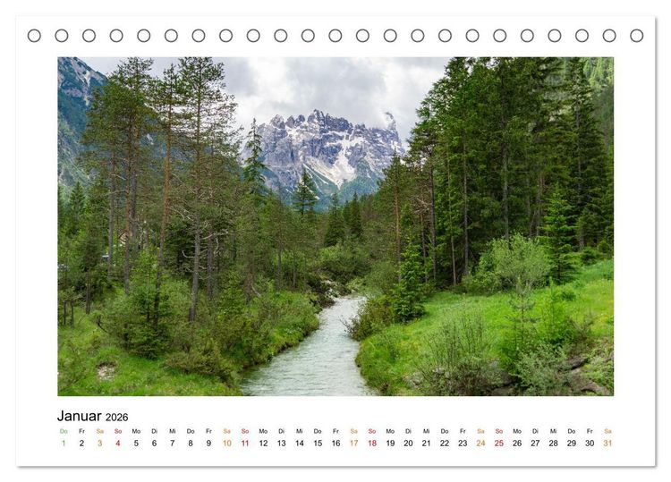 Produktbild: S&uuml;dtirol - Traumhafte Berge und Seen im Norden Italiens (Tischkalender 2026 DIN A5 quer), CALVENDO Monatskalender