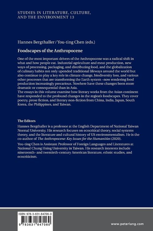 Produktbild: Foodscapes of the Anthropocene