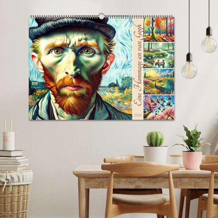 Produktbild: Eine Hommage an van Gogh (Wandkalender 2026 DIN A2 quer), CALVENDO Monatskalender