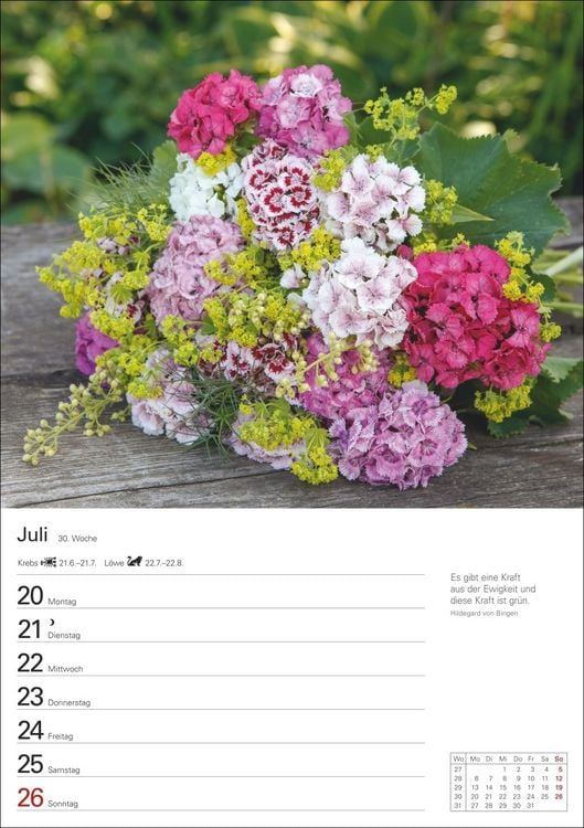 Produktbild: Blumenpracht Wochenplaner 2026 - 53 stimmungsvolle Fotografien