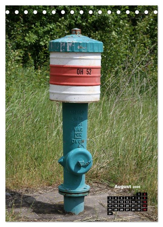 Produktbild: Nostalgie Hydranten (Tischkalender 2026 DIN A5 hoch), CALVENDO Monatskalender