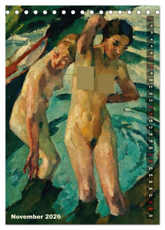 Produktbild: Leo Putz - Die Kunst der Sinnlichkeit (Tischkalender 2026 DIN A5 hoch), CALVENDO Monatskalender