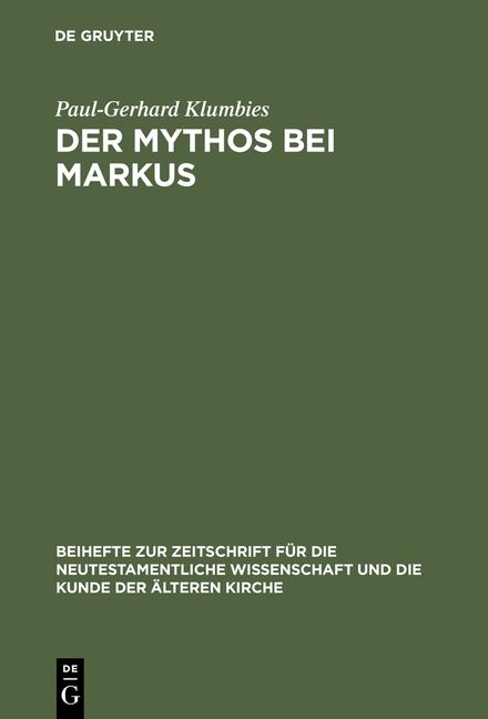 Produktbild: Der Mythos bei Markus
