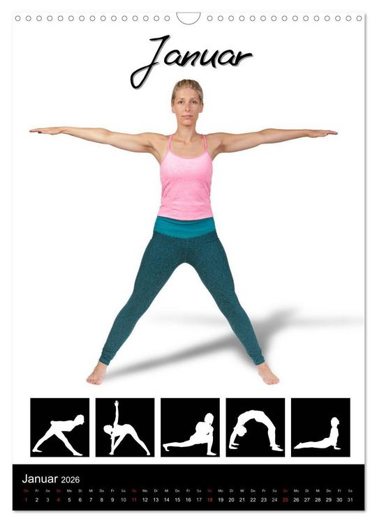 Produktbild: Yoga in Bildern (Wandkalender 2026 DIN A3 hoch), CALVENDO Monatskalender