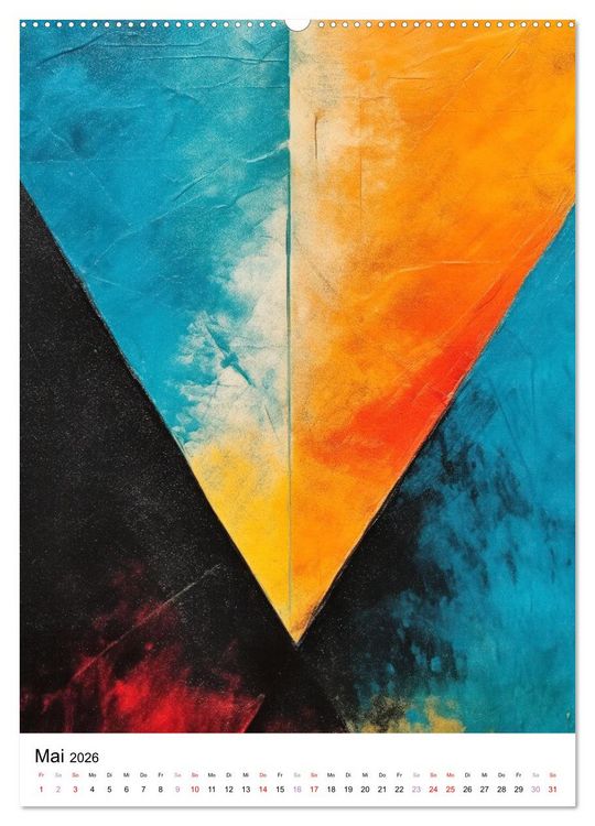 Produktbild: KI-Kunstwerke (hochwertiger Premium Wandkalender 2026 DIN A2 hoch), Kunstdruck in Hochglanz