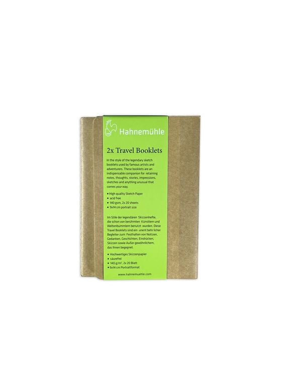 Produktbild: Hahnem&uuml;hle Papier Travel Booklets, 9 x 14 cm Hochformat, 140 g/m&sup2;