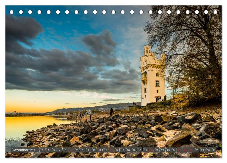 Produktbild: Bingen - Tor zum Mittelrhein (Tischkalender 2026 DIN A5 quer), CALVENDO Monatskalender