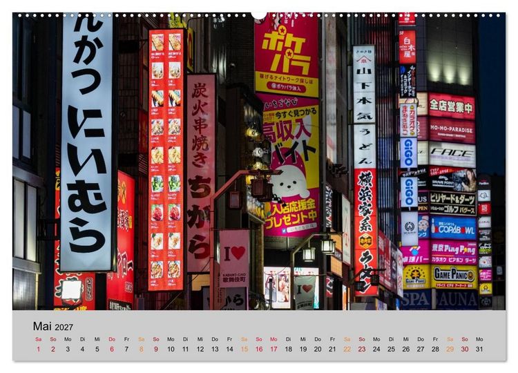 Produktbild: Tokio. Die faszinierende Metropole Japans (Wandkalender 2027 DIN A2 quer), CALVENDO Monatskalender