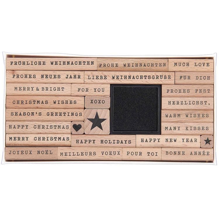 Produktbild: Stempelset Merry Christmas, Handwriting 100%, 26 Stempel