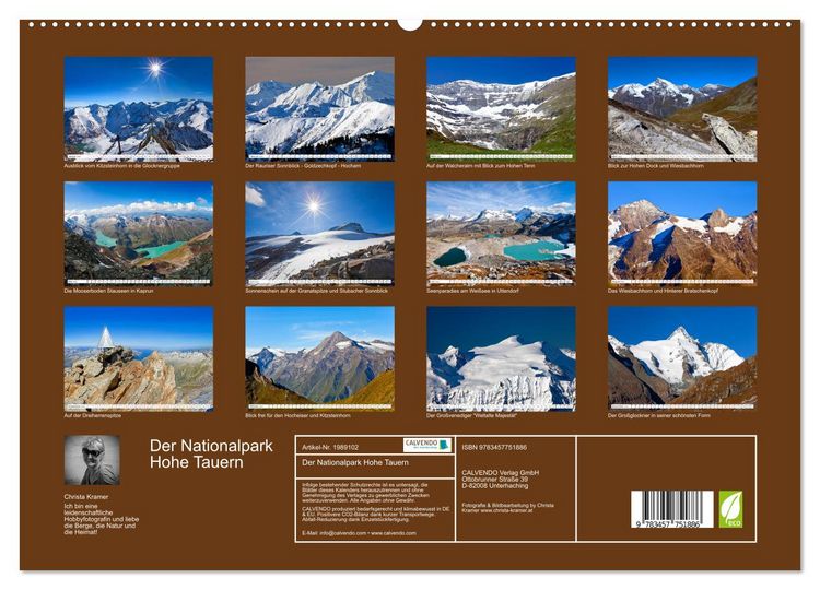 Produktbild: Der Nationalpark Hohe Tauern (hochwertiger Premium Wandkalender 2026 DIN A2 quer), Kunstdruck in Hochglanz