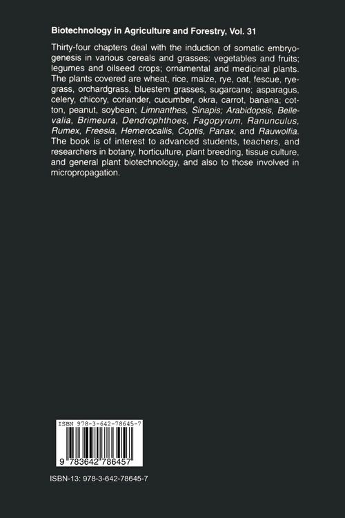 Produktbild: Somatic Embryogenesis and Synthetic Seed II