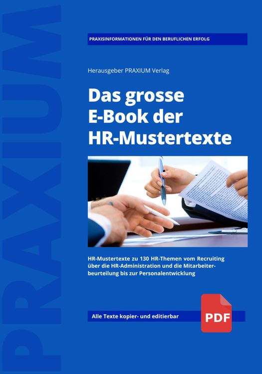 Produktbild: Das grosse E-Book der HR-Mustertexte