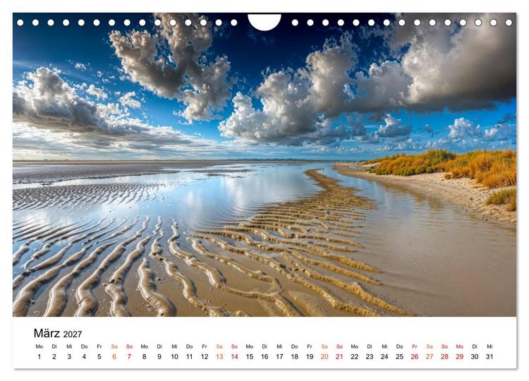 Produktbild: Deutschland - zwischen Bergen und Meeren (Wandkalender 2027 DIN A4 quer), CALVENDO Monatskalender