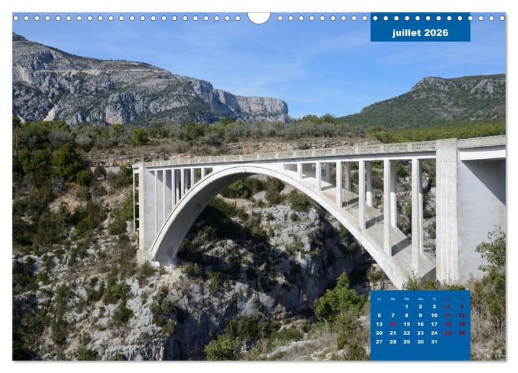 Produktbild: Ponts historiques de Provence (Calendrier mural 2026 DIN A3 vertical), CALVENDO calendrier mensuel