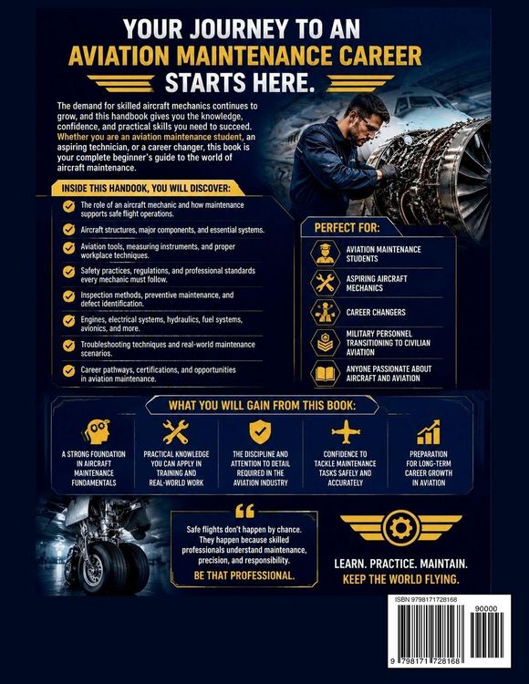 Produktbild: AIRCRAFT MECHANIC HANDBOOK FOR BEGINNERS