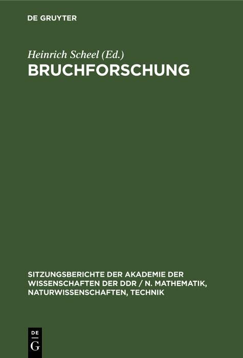Produktbild: Bruchforschung
