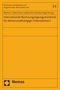 Produktbild: Internationale Rechnungslegungsstandards f&uuml;r b&ouml;rsenunabh&auml;ngige Unternehmen?