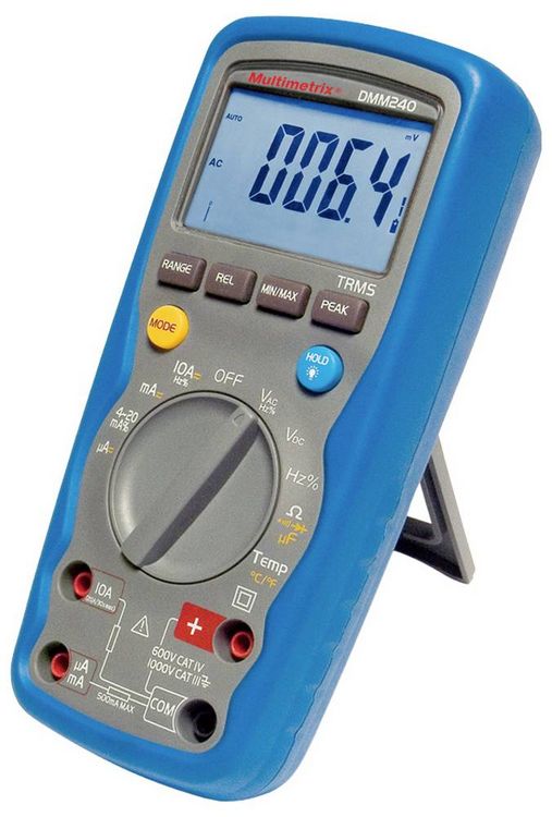Produktbild: Multimetrix DMM 240 Hand-Multimeter digital Wasserdicht (IP67) CAT III 1000 V, CAT IV 600 V Anzeige (Counts): 40000