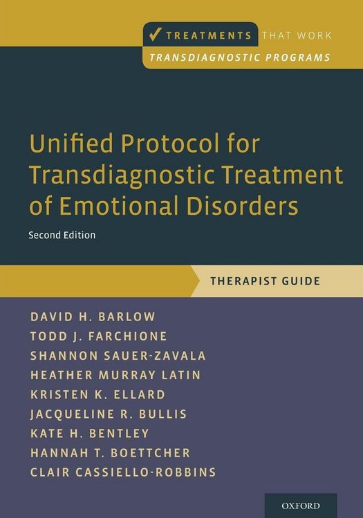 Produktbild: Unified Protocol for Transdiagnostic Treatment of Emotional Disorders