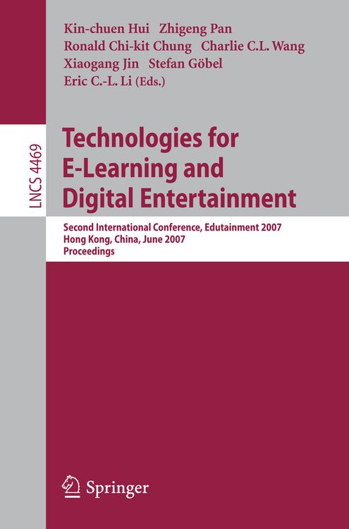 Produktbild: Technologies for E-Learning and Digital Entertainment