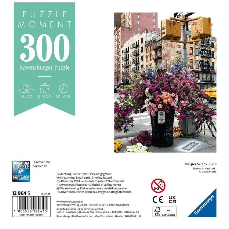 Produktbild: Puzzle Ravensburger Flowers in New York Moment 300 Teile