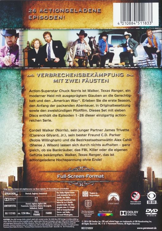 Produktbild: Walker, Texas Ranger - Season 1 [7 DVDs]