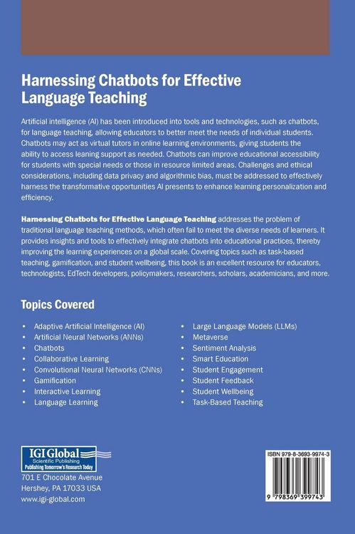 Produktbild: Harnessing Chatbots for Effective Language Teaching