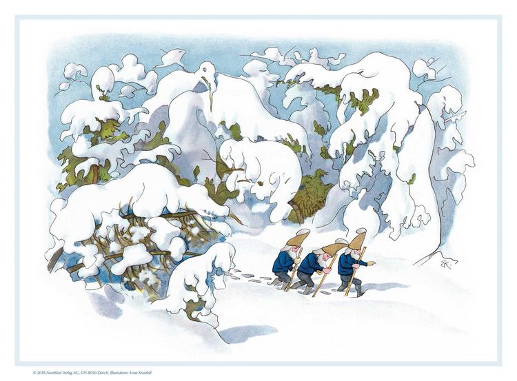 Produktbild: Kreidolf, E: Gnomes in the Snow Advent Calendar