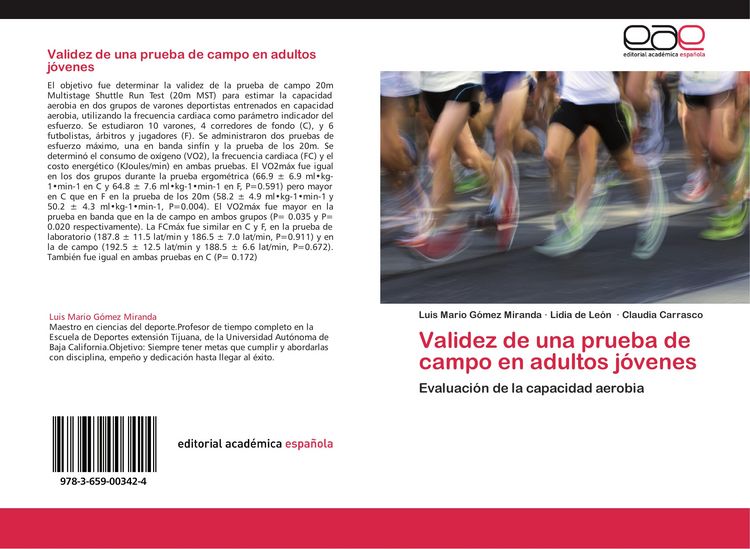 Produktbild: Validez de una prueba de campo en adultos j&oacute;venes