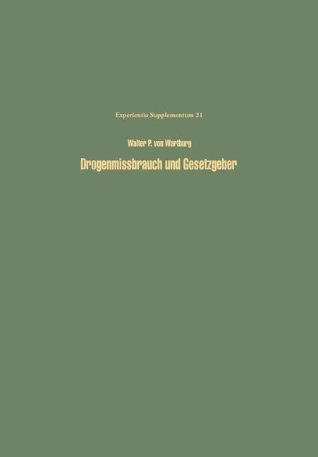 Produktbild: Drogenmissbrauch und Gesetzgeber