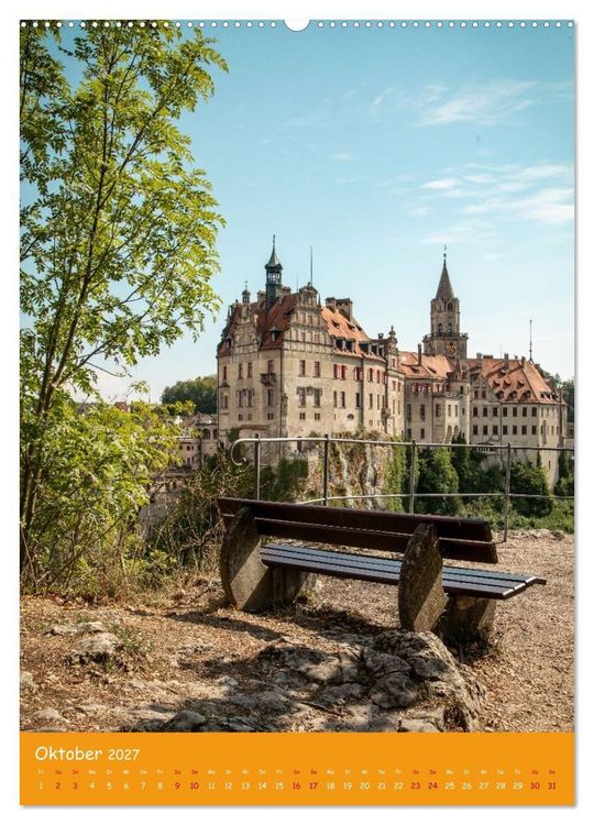 Produktbild: Schloss und mehr in Sigmaringen (hochwertiger Premium Wandkalender 2027 DIN A2 hoch), Kunstdruck in Hochglanz